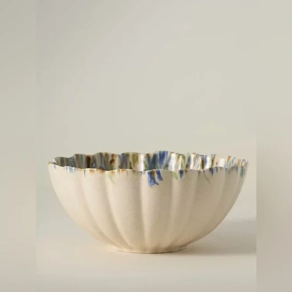 Anthropologie Lagos Portuguese Stoneware Serving Bowl - Rare Find! NEW - Picture 4 of 4